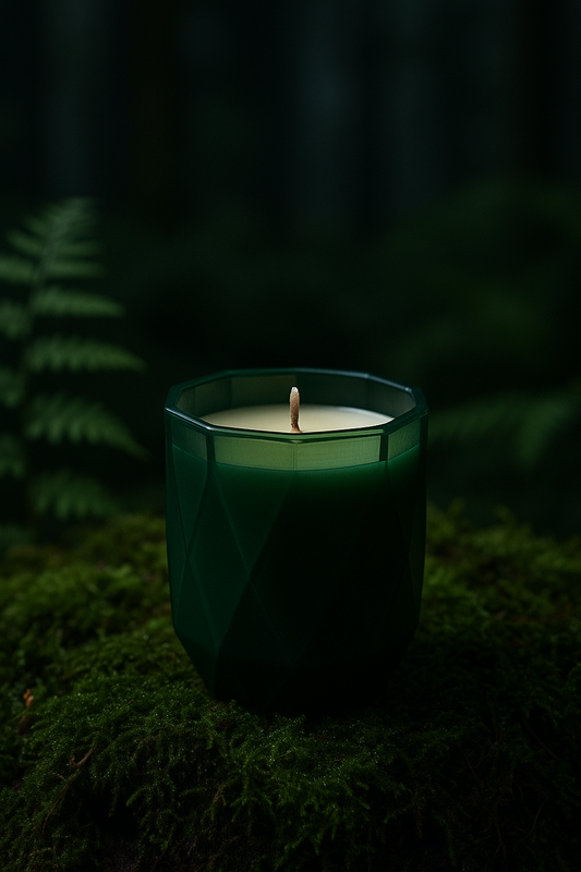 Midnight Forest — Handmade Scented Candle (Pine, Cedar & Smoky Amber)