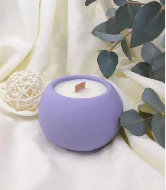 Handmade Scented Candle — Lavender (English Lavender, Eucalyptus & Soft Woods)