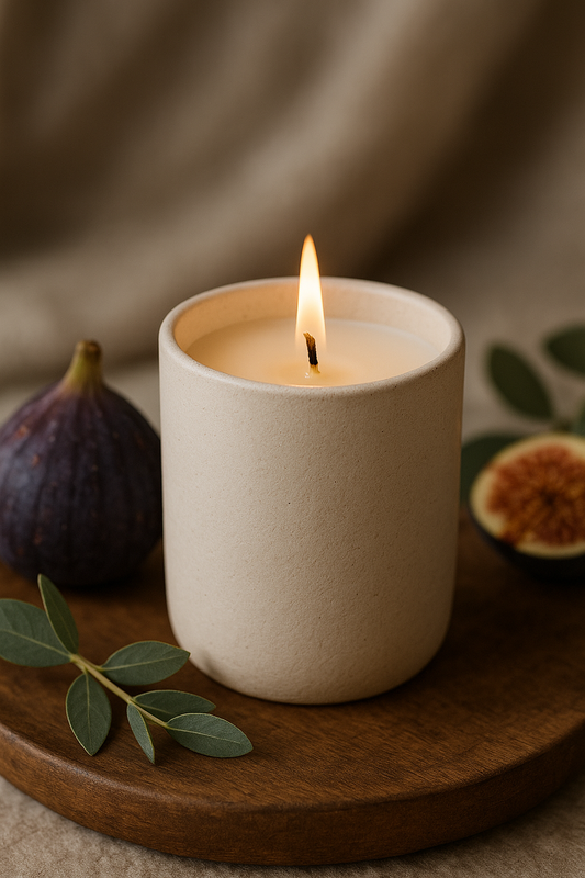 Handmade Scented Candle — Wild Fig & Honey (Fig, Honey & Green Leaves)