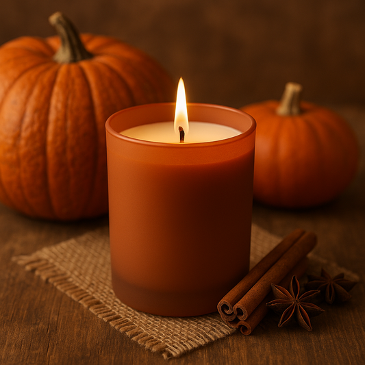 Handmade Pumpkin Spice Candle (Pumpkin, Cinnamon, Nutmeg & Vanilla)